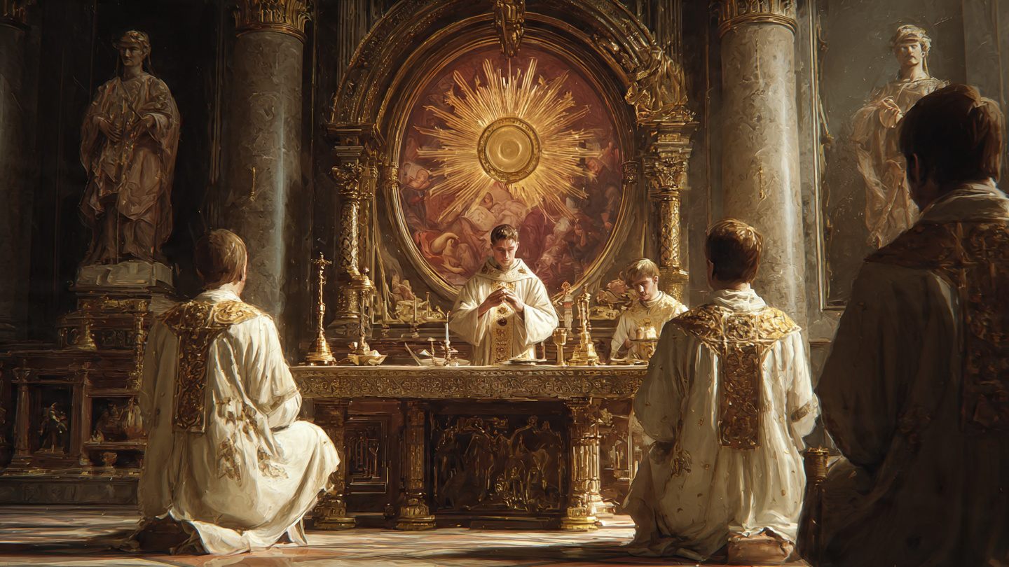 liturgia da santa missa trás a presença real de jesus